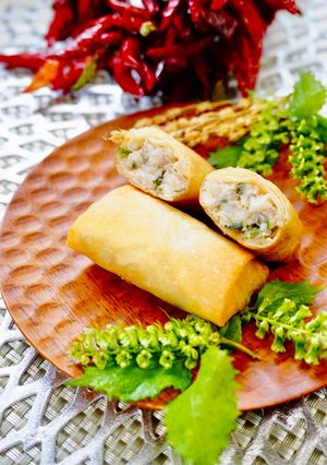 【鯵のさんが焼き風】春巻き-レシピのメイン写真