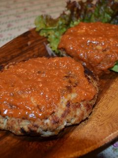 ヘルシー!低GI!味噌おからハンバーグ-レシピのメイン写真
