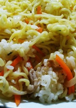 からうま辛ラーメン梅酢焼きそば-レシピのメイン写真