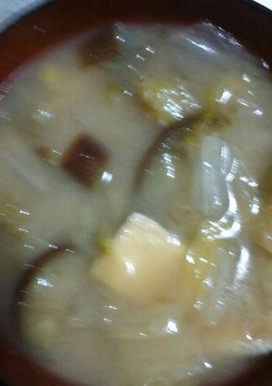 ◆白菜ナス油揚げ豆腐大根の味噌汁◆-レシピのメイン写真