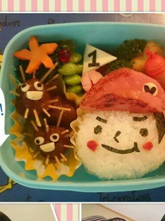 秋の運動会のキャラ弁❤-レシピのメイン写真