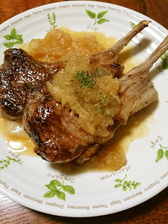 ラム肉のりんごソースかけ-レシピのメイン写真