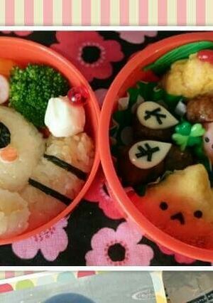 秋☆ぽんぽこたぬきさんのキャラ弁❤-レシピのメイン写真