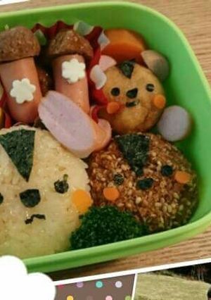 秋☆りすさんいっぱいのキャラ弁❤-レシピのメイン写真