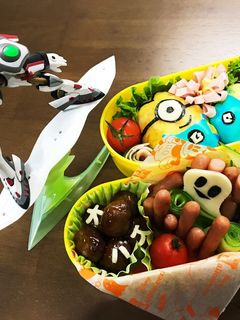 ミニオン ハロウィン弁当 オムライス-レシピのメイン写真