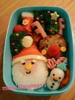 クリスマス☆サンタとトナカイのキャラ弁❤-レシピのメイン写真