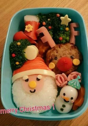 クリスマス☆サンタとトナカイのキャラ弁❤-レシピのメイン写真