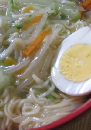 お野菜としらす&卵の幸せとろみ麺-レシピのメイン写真