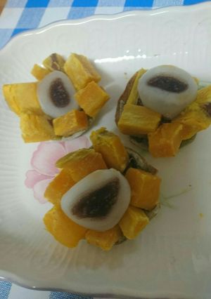お芋と白玉団子のケーキ-レシピのメイン写真