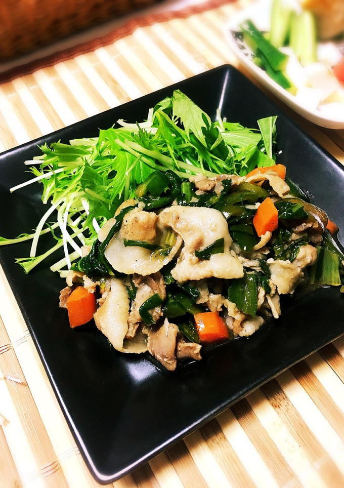 ほんのりとろ〜り青野菜たっぷり豚肉炒め♪-レシピのメイン写真