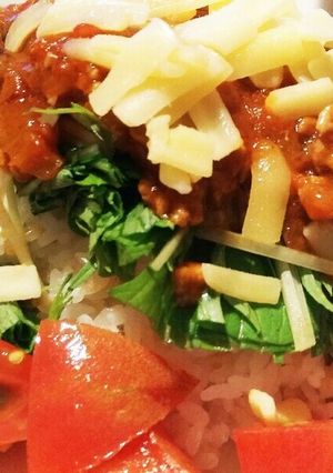 野菜たっぷりタコライス-レシピのメイン写真