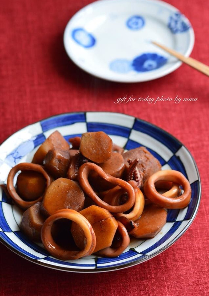 里芋とイカの煮物-レシピのメイン写真