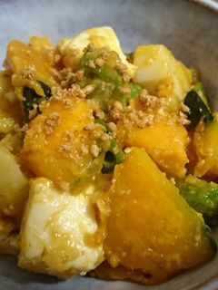 南瓜とオクラのゴマ味噌和え-レシピのメイン写真