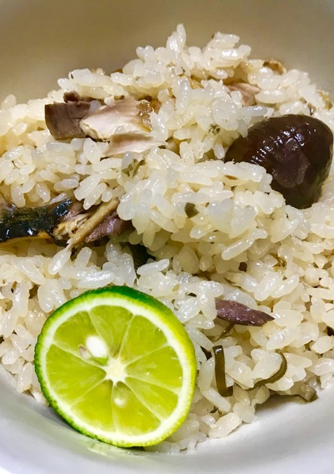 俺流！秋刀魚の開きと甘栗の炊き込みご飯-レシピのメイン写真