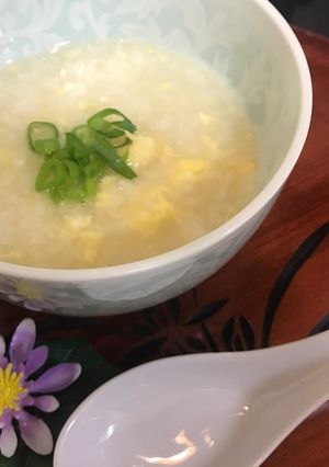 卵のとろ~り本格中華粥腸活痩せ風邪に^^-レシピのメイン写真