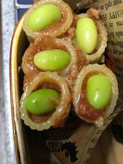 リガトーニのミートソース枝豆載せ-レシピのメイン写真