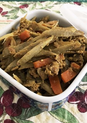 ごはん進む！カレーマヨ味♡きんぴらごぼう-レシピのメイン写真