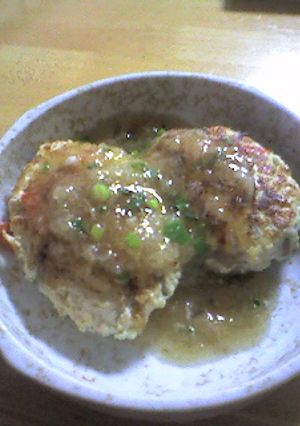 豆腐ハンバーグのおろしあんかけ-レシピのメイン写真