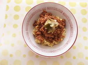 【鍋リメイク】辛ラーメンで汁なし担々麺-レシピのメイン写真