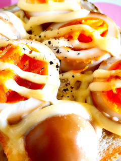 簡単!美味しい!煮卵トースト-レシピのメイン写真