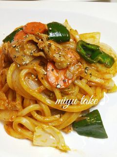 焼きうどん♪ケチャ味(๑´ڡ`๑)♥-レシピのメイン写真