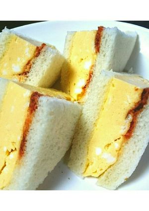 厚焼き玉子サンド-レシピのメイン写真