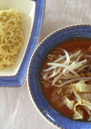 辛らーめん de　辛つけめん-レシピのメイン写真