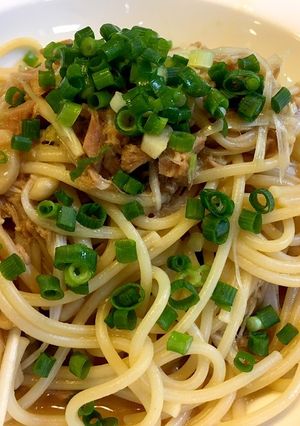 白髪ネギタップリ 和風パスタ-レシピのメイン写真