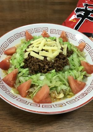 辛ラーメンでタコラーメン-レシピのメイン写真