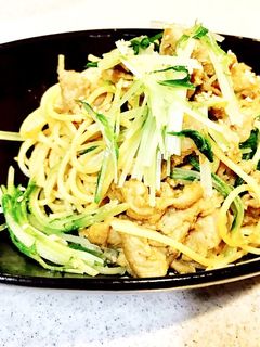 豚肉の濃厚ごまだれパスタ 五右衛門風-レシピのメイン写真
