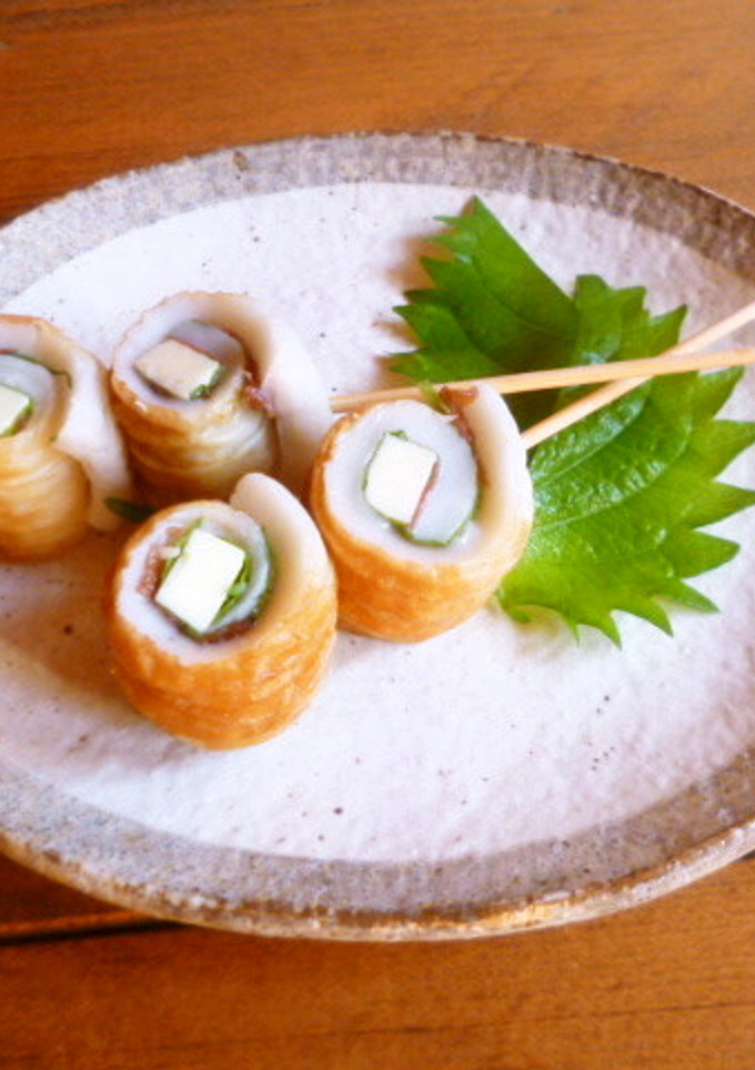 簡単つまみ♡ちくわの梅チーズ巻き♪-レシピのメイン写真