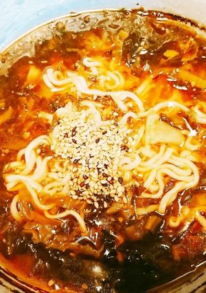 サッポロ一番ごま味ラーメン★高菜あんかけ-レシピのメイン写真