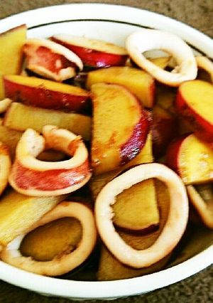 さつまいもとやりいかの煮物-レシピのメイン写真