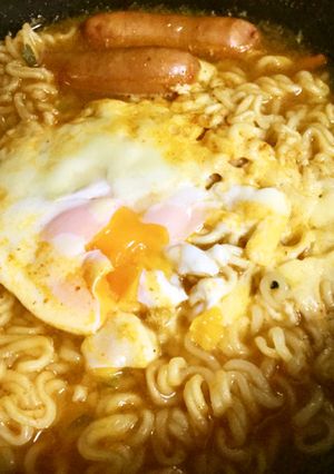チーズ＆たまごdeまろやか 辛ラーメン-レシピのメイン写真