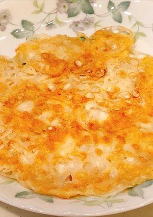 薄切りれんこんの、カリカリチーズ焼き！-レシピのメイン写真