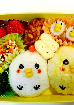 かわいい♡トリの親子キャラ弁-レシピのメイン写真