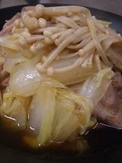 白菜と豚肉のスピード煮物♪-レシピのメイン写真