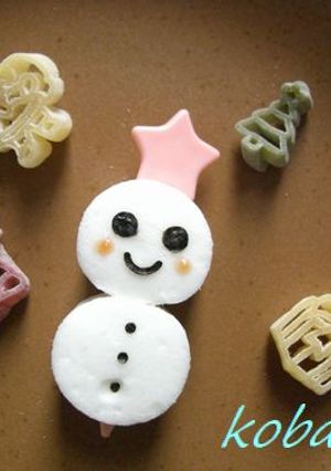 お弁当に♪はんぺんの雪だるま（キャラ弁）-レシピのメイン写真