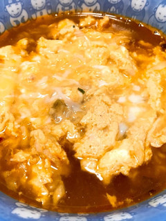 ふわとろ卵丼の頭のせ辛ラーメン♪♪-レシピのメイン写真