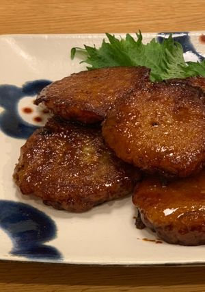 蓮根だけ＊もっちもち甘辛蓮根もち-レシピのメイン写真