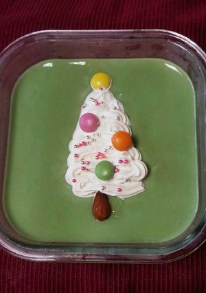 ホイップマリームdeクリスマス抹茶プリン-レシピのメイン写真