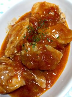手抜き料理 チキンのトマト煮-レシピのメイン写真