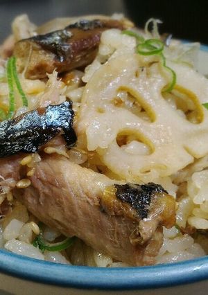 丸ごと旨味♪さんまときのこの炊き込みご飯-レシピのメイン写真