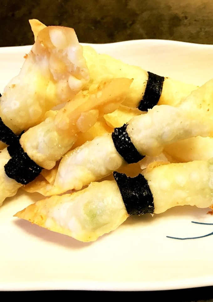 枝豆とチーズの焼売（ワンタン）の皮巻き-レシピのメイン写真