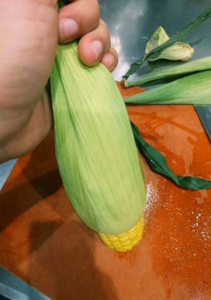 皮付きとうもろこし レンチン&髭取り方法-レシピのメイン写真