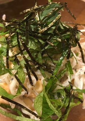 漬けモッツァレラとしらす 大葉添え-レシピのメイン写真