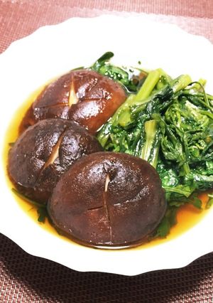 春菊としいたけの甘醤油煮-レシピのメイン写真