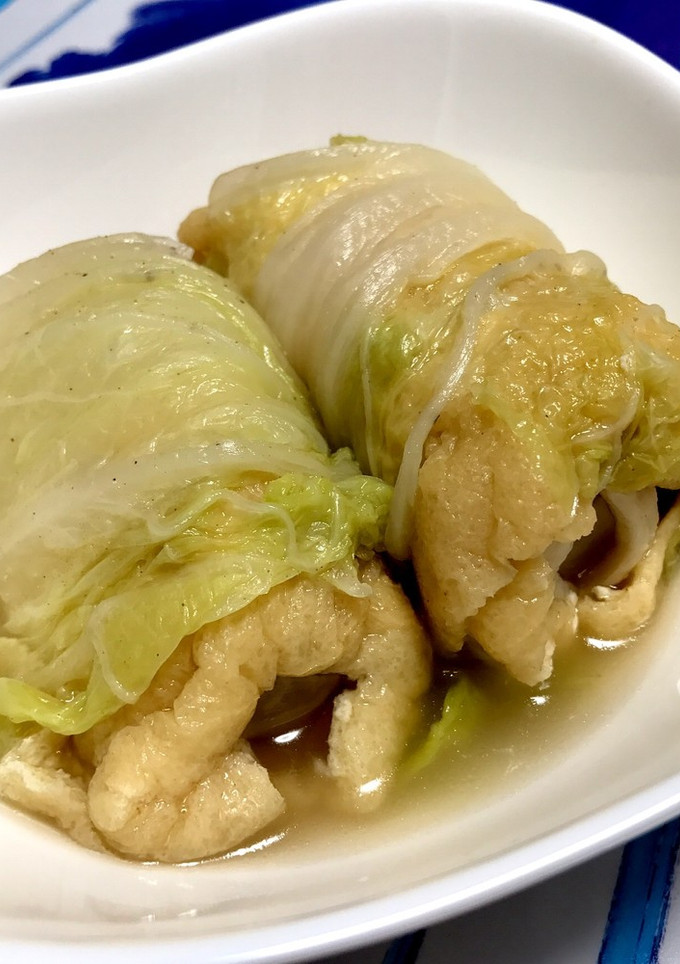 油揚とちくわの白菜ロール-レシピのメイン写真