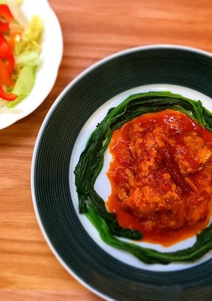 やわらか鶏肉の簡単トマト煮込み-レシピのメイン写真