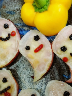 ハロウィン♥オバケのミニピザ-レシピのメイン写真